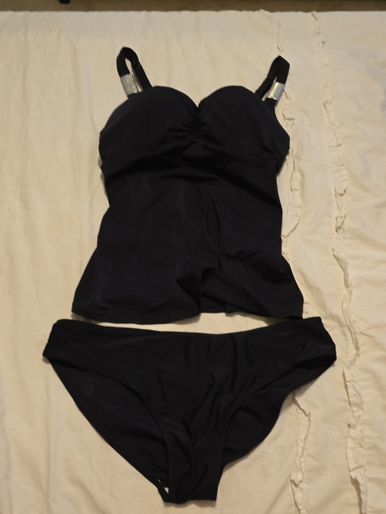 Lane Bryant Other - Black Lane Bryant Tankini Top Has Full Bra W Underwire For Excellent Support.